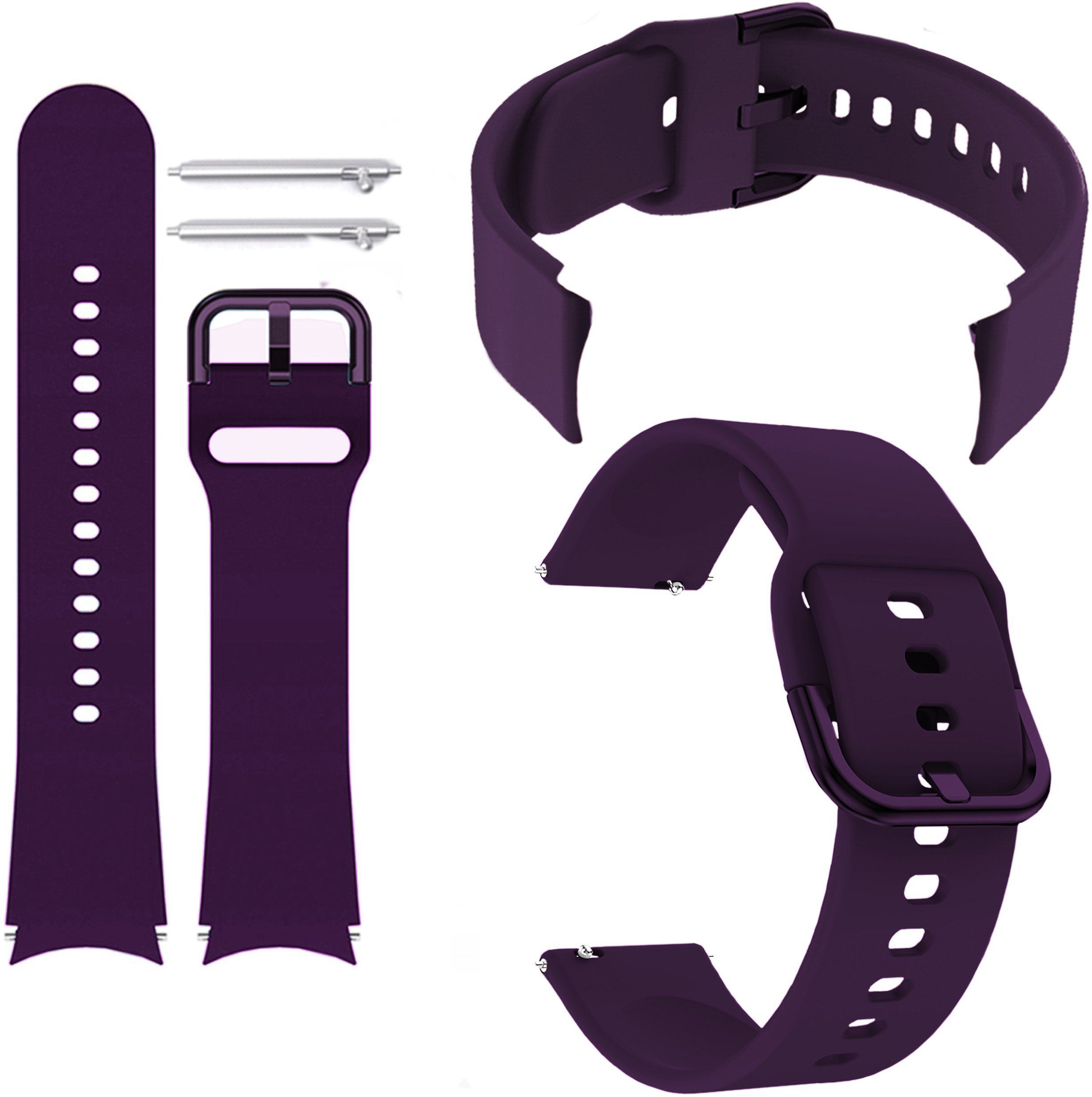 ChronSmarta Pasek ChronSmarta do smartwatch'a Amazfit GTS 2 2e 3 4 Mini BIP 3 U Pro Lite S GTR 42 mm Fioletowy