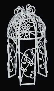 TAJEMNICZY OGRÓD Altanka ogrodowa mini 9,5 x 4,5 x 4,5 cm biała do lasu w słoiku - Pozostałe akcesoria do uprawy roślin - miniaturka - grafika 1