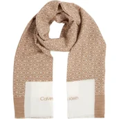 Apaszki i szaliki damskie - Calvin Klein Szal | z dodatkiem lnu - miniaturka - grafika 1