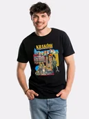 Koszulki męskie - KRAKÓW - MAGICAL CITY IN POLAND / koszulka męska / czarna - miniaturka - grafika 1