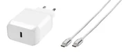 Ładowarki do telefonów - Vivanco Super Fast Power Delivery Charger Set Uniwersalne Biały Prąd przemienny Wewnętrzna - miniaturka - grafika 1