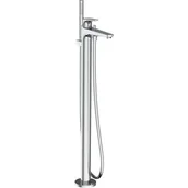 Baterie wannowe i prysznicowe - Roca A5A2790C00 ATLAS Bateria wannowo-prysznicowa wolnostojąca przywannowa z zestawem natryskowym - miniaturka - grafika 1