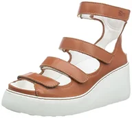 Sandały damskie - Fly London Sandały damskie Drop521fly Wedge, Cegła - 42 EU - miniaturka - grafika 1