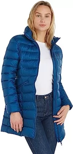 Tommy Hilfiger Damski płaszcz Mw Padded Global Stripe, Głębokie indygo, M - Płaszcze damskie - miniaturka - grafika 1