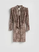 Sukienki - Reserved - Sukienka mini ze zwierzęcym motywem - wielobarwny - miniaturka - grafika 1