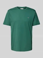 Koszulki męskie - T-shirt z wyhaftowanym logo - miniaturka - grafika 1