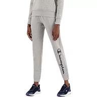 Spodnie damskie - Champion Legacy American Classics Fleece Big Logo Rib Cuff damskie spodnie dresowe, Jasny szary Melanż, XS - miniaturka - grafika 1