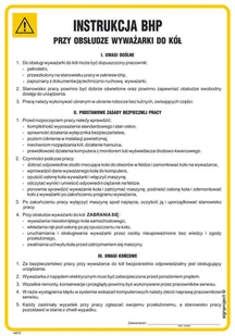 IAE15 INSTRUKCJA BHP PRZY OBSŁUDZE WYWAŻARKI DO KÓŁ, HN - PŁYTA ELASTYCZNA 0,4MM; (245X350MM) - Instrukcje stanowiskowe BHP - miniaturka - grafika 1