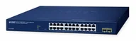 Pozostałe akcesoria sieciowe - PLANET 24-Port 10/100/1000T + 2-Port Zarządzany L2 Gigabit Ethernet (10/100/1000) Niebieski - miniaturka - grafika 1