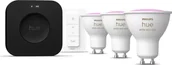 Systemy inteligentnych domów - Philips Hue Bridge Pro + 3 x GU10 + regulator przyciemniania 929003666513 - miniaturka - grafika 1