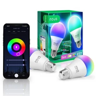 NOUS Inteligentna żarówka LED NOUS P3 9W E27 WiFi 2 szt.) ŻARÓWKA P3 - Halogeny NOUS Inteligentna żarówka LED NOUS P3 9W E27 WiFi 2 szt.) ŻARÓWKA P3 - Halogeny - miniaturka - grafika 1