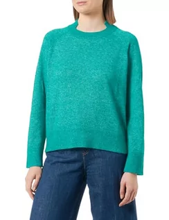 Swetry damskie - BOSS Sweter damski C_frivor Knitted, Open Green393, M - grafika 1