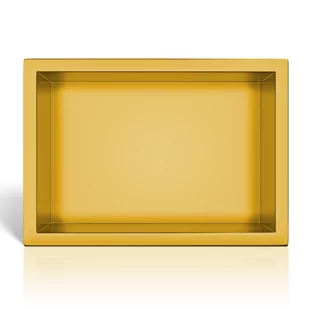 Balneo półka wnękowa WALL-BOX ONE GOLD 300x200x100 - Akcesoria łazienkowe - miniaturka - grafika 1