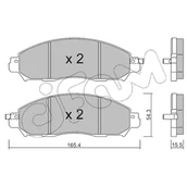 Klocki hamulcowe - Klocki hamulcowe - komplet CIFAM 822-1081-1 - miniaturka - grafika 1
