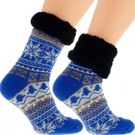 Skarpetki męskie - Ciepłe Męskie Skarpetki Zimowe Norweski Design 41-46 - miniaturka - grafika 1