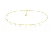 Naszyjniki - Naszyjnik Choker łańczuszek z Kółeczkami - 24k złocenie - miniaturka - grafika 1