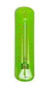 Termometry - Termometr ścienny, metal, zielony, 19x5 cm - miniaturka - grafika 1