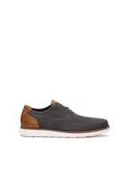 Półbuty męskie - Szare półbuty z tkaniny - miniaturka - grafika 1