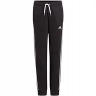 Spodnie męskie - Spodnie dla dzieci adidas Essentials 3 Stripes Pant czarne GQ8897-116cm - miniaturka - grafika 1