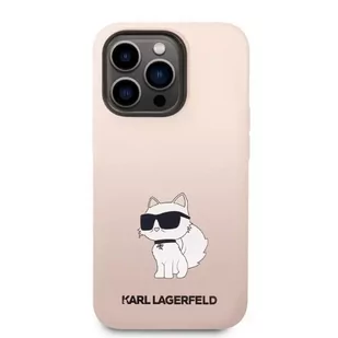 Karl Lagerfeld Etui KLHCP14XSNCHBCP do iPhone 14 Pro Max 6,7" hardcase Silicone Choupette różowy/pink - Etui i futerały do telefonów - miniaturka - grafika 3