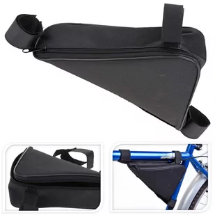 Trójkątna torba rowerowa na ramę, sakwa pod ramę roweru, torba na rower, 26x18x7 kod: O-489079 + Sprawdź na SuperWnetrze.pl - Torby podróżne - miniaturka - grafika 1