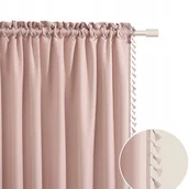 Zasłony - Zasłona gotowa Lara 140x250 na taśmie pudrowy róż - miniaturka - grafika 1
