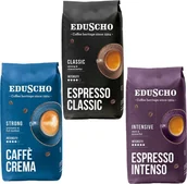 Kawa - EDUSCHO ZESTAW KAW ZIARNISTYCH EDUSCHO CAFFE CREMA STRONG 1KG+ EDUSCHO ESPRESSO CLASSIC 1KG+ EDUSCHO ESPRESSO INTENSO 1KG - miniaturka - grafika 1
