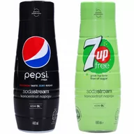 Syropy i koncentraty owocowe - 2x SYROP SODASTREAM PEPSI MAX 7UP BEZ CUKRU 440 ML - miniaturka - grafika 1