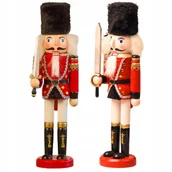 Ozdoby bożonarodzeniowe - DZIADEK DO ORZECHÓW DREWNIANA FIGURKA OZDOBA ŚWIĄTECZNA ŻOŁNIERZYK 30 CM - miniaturka - grafika 1