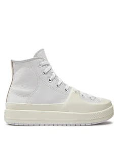 Converse Trampki Chuck Taylor All Star Construct Leather A02116C Biały - Trampki męskie - miniaturka - grafika 1