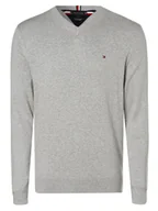 Swetry męskie - Tommy Hilfiger Sweter z dodatkiem kaszmiru Mężczyźni Bawełna szary marmurkowy, S - miniaturka - grafika 1