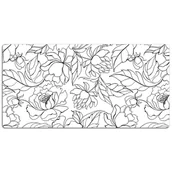 Podkładki na biurko - Mata z nadrukiem na biurko Kwiaty piwonii 120x60 cm, Dywanomat - miniaturka - grafika 1