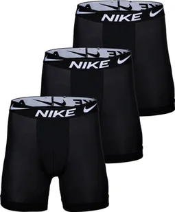 Bokserki męskie NIKE, 3-pak - Bokserki długie, Dri-Fit Micro, Logo w pasie Czarny S - Majtki męskie - miniaturka - grafika 1