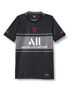 Koszulki męskie - Nike Męski T-shirt, Black/Dark Grey/White/Siren Red, L - miniaturka - grafika 1