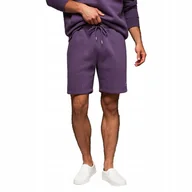 Spodenki męskie - Dresowe szorty unisex ściągacz w pasie fioletowe OU-SRBC-0101 V13 r XL/XXL - miniaturka - grafika 1