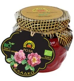 Bio konfitura z płatków róży 240G - Konfitury, marmolady, powidła - miniaturka - grafika 1
