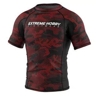 Rashguard fitness męski z krótkim rękawem EXTREME HOBBY HAVOC - Koszulki sportowe męskie - miniaturka - grafika 1