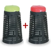 Kosze na śmieci - B2B Partner Plastikowy kosz na śmieci na odpadki na worki 120L - 1+1 GRATIS 777041 - miniaturka - grafika 1