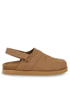 Kapcie męskie - Tommy Hilfiger Klapki Warm Hilfiger Mule Sandal FM0FM04773 Brązowy - miniaturka - grafika 1