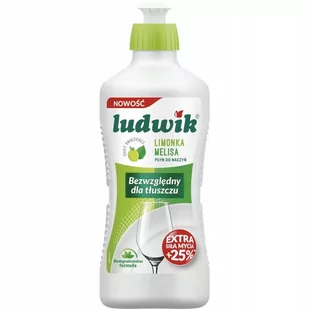 Ludwik Płyn do mycia naczyń Limonka i melisa 900ml - Płyny do naczyń - miniaturka - grafika 1