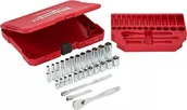 Klucze i nasadki - Milwaukee Set of heads with ratchet 3/8 32 pcs. Milwaukee - miniaturka - grafika 1