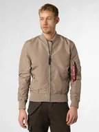 Kurtki męskie - Alpha Industries Kurtka Mężczyźni Sztuczne włókno beżowy jednolity, S - miniaturka - grafika 1