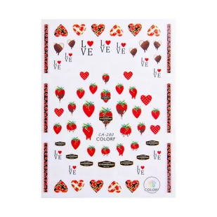 Allepaznokcie Naklejki do paznokci cienkie samoprzylepne Nr CA-280 - Ozdoby do paznokci - miniaturka - grafika 1