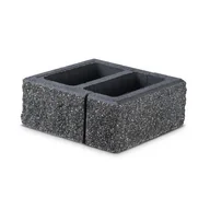 Akcesoria do ogrodzeń - Bloczek słupkowy JONIEC® - GORC® GUD+GAD Czarny 38 x 38 x 16 cm - miniaturka - grafika 1