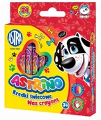 Przybory szkolne - Astra TARGI Kredki świecowe Astrino 24 kolory 8mm Astra TARGI AE515AST - miniaturka - grafika 1