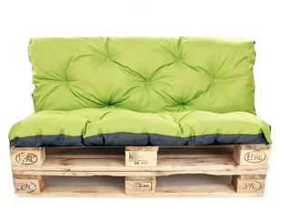 Poduszki na palety komplet, siedzisko 120 x 80 i opacie 120x60 cm, Poduszki ogrodowe na palety, Limonka - Poduszki ogrodowe - miniaturka - grafika 1