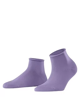 FALKE Kobiety Krótkie skarpety Cotton Touch W SSO Bawełna jednokolorowe 1 Para, Fioletowy (Lupine 6903), 39-42 - Skarpetki damskie - miniaturka - grafika 1
