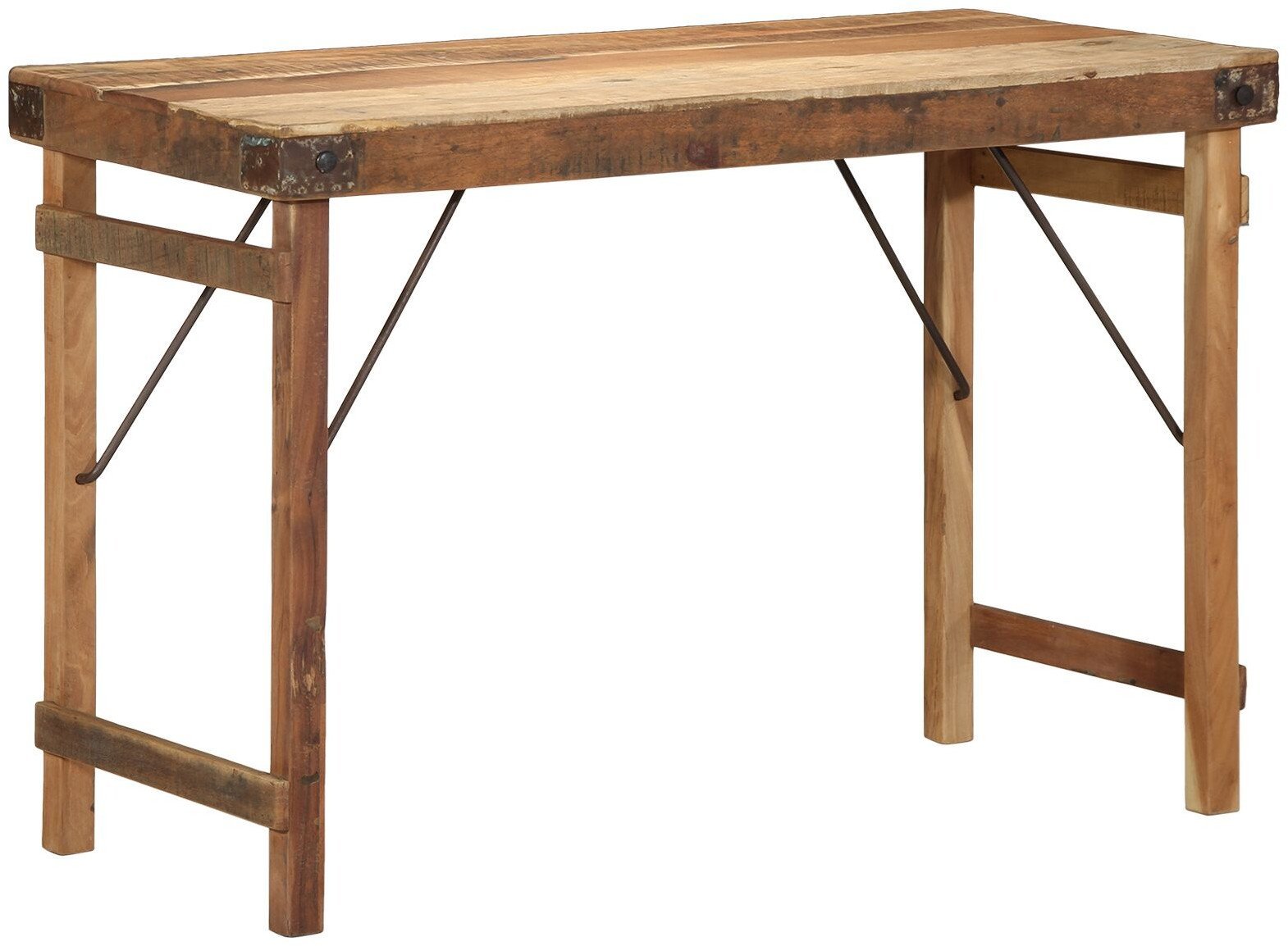 Stół jadalny 110x55x76 cm z litego drewna z odzysku