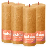 Świece - Bolsius Rustykalne świece pieńkowe Shine, 6 szt., 190x68 mm, miodowe Sfeerpunt - miniaturka - grafika 1