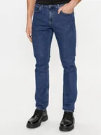 Spodnie męskie - Calvin Klein Jeansy K10K110708 Niebieski Slim Fit - miniaturka - grafika 1